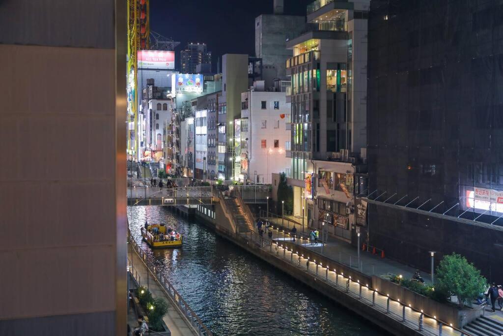 道頓堀民泊31＆Mini浮世絵美術館、道頓堀心斎橋真ん中、家族旅行、Family Trip Osaka Apartment Exterior foto